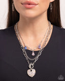 Paparazzi "HEART History" Multi Necklace & Earring Set Paparazzi Jewelry