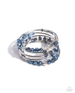 Paparazzi "Sassy Stack" Blue Bracelet Paparazzi Jewelry