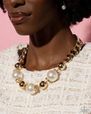 Paparazzi "Generously Glossy" Gold Necklace & Earring Set Paparazzi Jewelry