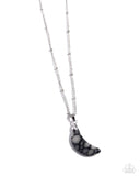 Paparazzi "Lunar Lesson" Black Necklace & Earring Set Paparazzi Jewelry