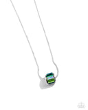 Paparazzi "Warden Wheel" Green Necklace & Earring Set Paparazzi Jewelry