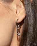 Paparazzi "Safety Pin Sentiment" Black Post Earrings Paparazzi Jewelry