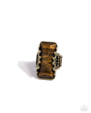 Paparazzi "Scalloped Stone" Brass Ring Paparazzi Jewelry