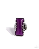 Paparazzi "Scalloped Stone" Purple Ring Paparazzi Jewelry