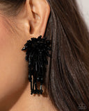 Paparazzi "Congratulatory Charm" Black Post Earrings Paparazzi Jewelry