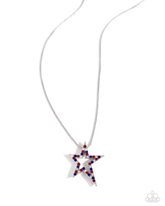 Paparazzi "Patriotic Passion" Multi Necklace & Earring Set Paparazzi Jewelry