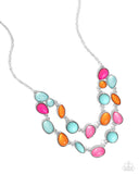 Paparazzi "Variety Vogue" Pink Necklace & Earring Set Paparazzi Jewelry