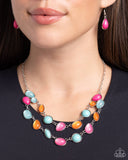 Paparazzi "Variety Vogue" Pink Necklace & Earring Set Paparazzi Jewelry