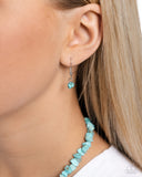 Paparazzi "Longhorn Leader" Blue Necklace & Earring Set Paparazzi Jewelry