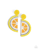 Paparazzi "Lemon Leader" Yellow Post Earrings Paparazzi Jewelry