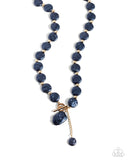 Paparazzi "Beaming Baroque" Blue Necklace & Earring Set Paparazzi Jewelry