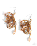 Paparazzi "Botanical Bundle" Brown Earrings Paparazzi Jewelry