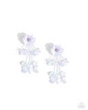 Paparazzi "Floral Future" White Post Earrings Paparazzi Jewelry