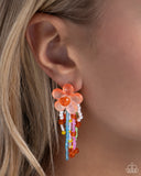 Paparazzi "Japanese Blossoms" Orange Post Earrings Paparazzi Jewelry