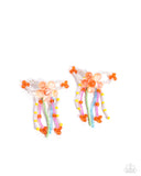 Paparazzi "Japanese Blossoms" Orange Post Earrings Paparazzi Jewelry