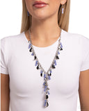 Paparazzi "Refined Rush" Blue Necklace & Earring Set Paparazzi Jewelry