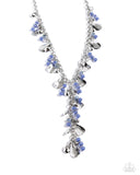 Paparazzi "Refined Rush" Blue Necklace & Earring Set Paparazzi Jewelry