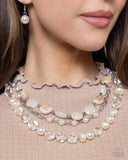 Paparazzi "Essential Elegance" White Necklace & Earring Set Paparazzi Jewelry