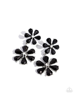 Paparazzi "A Blast of Blossoms" Black Post Earrings Paparazzi Jewelry