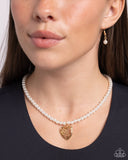 Paparazzi "Filigree Infatuation" Gold Necklace & Earring Set Paparazzi Jewelry