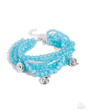 Paparazzi "Swirling Shopaholic" Blue Bracelet Paparazzi Jewelry