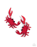 Paparazzi "Crab Couture" Red Post Earrings Paparazzi Jewelry
