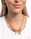 Paparazzi "Cabo Coast" Gold Necklace & Earring Set Paparazzi Jewelry