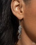 Paparazzi "Seahorse Sheen" Silver Earrings Paparazzi Jewelry