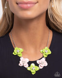 Paparazzi "Pastel Pizzazz" Green Necklace & Earring Set Paparazzi Jewelry