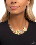 Paparazzi "Bouquet Ballad" Yellow Necklace & Earring Set Paparazzi Jewelry