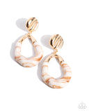 Paparazzi "High-Sheen Swirls" Gold Post Earrings Paparazzi Jewelry