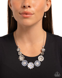 Paparazzi "Garden Gesture" Blue Necklace & Earring Set Paparazzi Jewelry