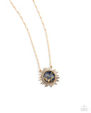 Paparazzi PREORDER "Fairytale Foil" Blue Necklace & Earring Set Paparazzi Jewelry