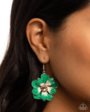 Paparazzi "Tropical Treasure" Green Earrings Paparazzi Jewelry