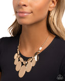 Paparazzi "Hammered Horoscope" Gold Necklace & Earring Set Paparazzi Jewelry