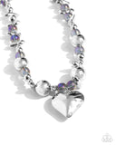 Paparazzi "Glistening Gossip" Purple Necklace & Earring Set Paparazzi Jewelry