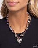 Paparazzi "Glistening Gossip" Purple Necklace & Earring Set Paparazzi Jewelry