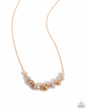 Paparazzi "Gilded Gift" Gold Necklace & Earring Set Paparazzi Jewelry