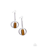 Paparazzi "Serendipitous Stones" Brown Earrings Paparazzi Jewelry