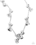 Paparazzi "Dapper Definition" Silver Necklace & Earring Set Paparazzi Jewelry