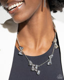 Paparazzi "Dapper Definition" Silver Necklace & Earring Set Paparazzi Jewelry