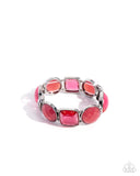 Paparazzi "Glassy Generosity" Pink Bracelet Paparazzi Jewelry