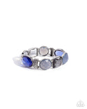 Paparazzi "Glassy Generosity" Blue Bracelet Paparazzi Jewelry