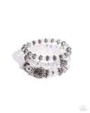 Paparazzi "Malibu Maiden" White Bracelet Paparazzi Jewelry