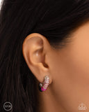 Paparazzi "Ombré Observer" Pink Clip On Earrings Paparazzi Jewelry