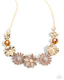 Paparazzi "Garden Gesture" Brown Necklace & Earring Set Paparazzi Jewelry