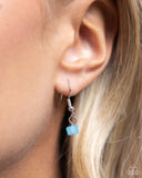 Paparazzi "Squared Sweetheart" Blue Necklace & Earring Set Paparazzi Jewelry