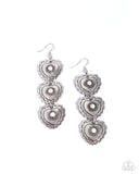 Paparazzi "Vintage Allure" White Earrings Paparazzi Jewelry