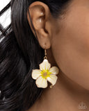 Paparazzi "Floral Flavor" Gold Earrings Paparazzi Jewelry