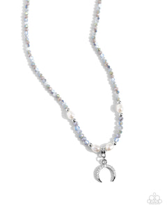 Paparazzi PREORDER "Trendy Trenchant" Silver Necklace & Earring Set Paparazzi Jewelry